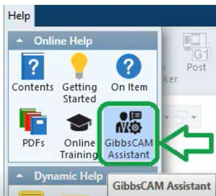 GibbsCAM Assistant icon in software